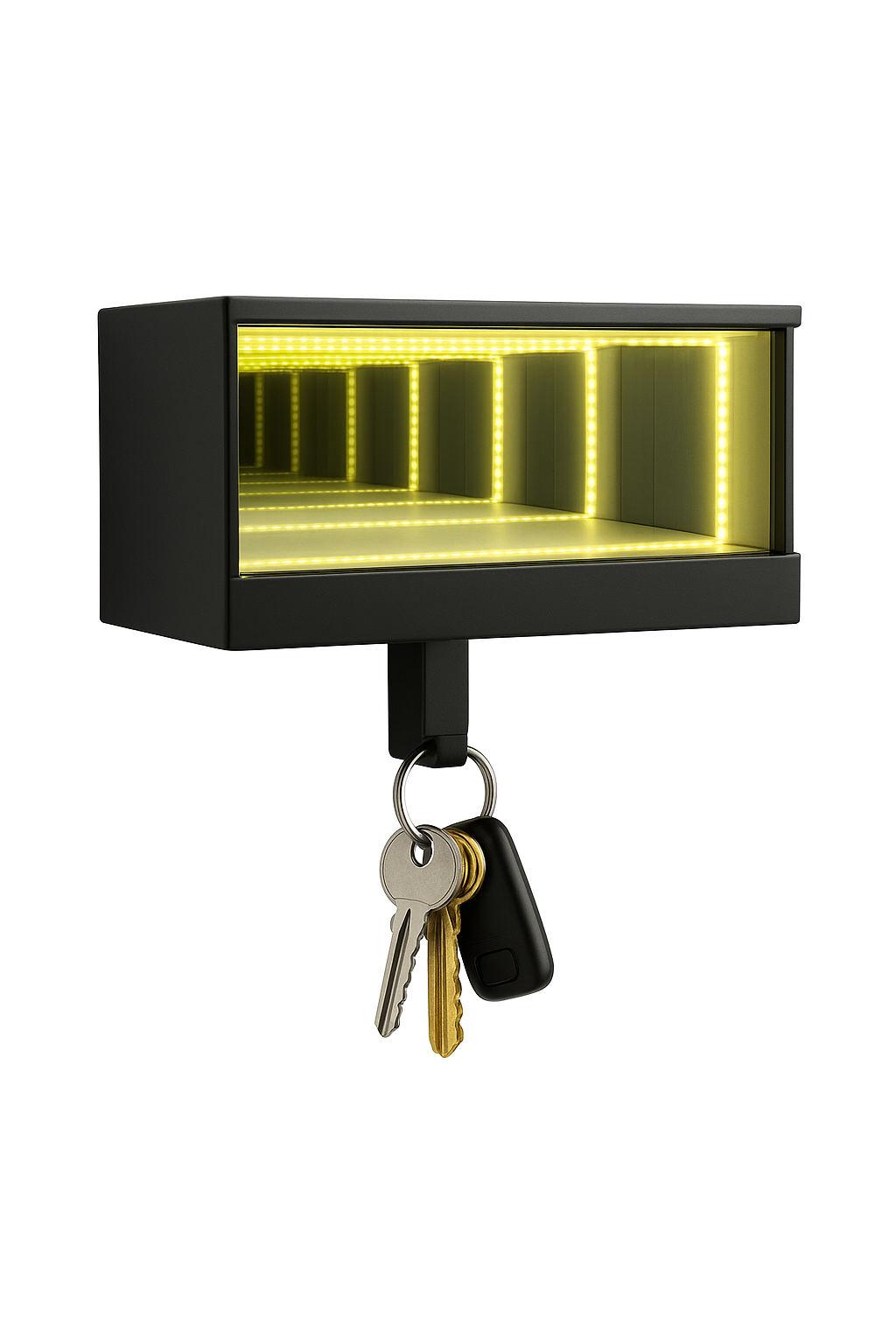 LED Key Holder with Mirror